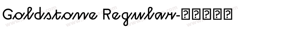 Goldstone Regular字体转换